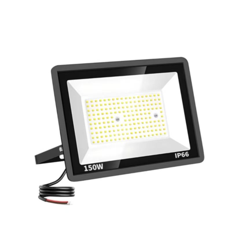 LED Projektør 150W 4000K Neutralhvid – IP66 – 100 lm/W – Udstrålingsvinkle 120° – Til Gårdsplads og Udendørsarealer – 3 års Garanti