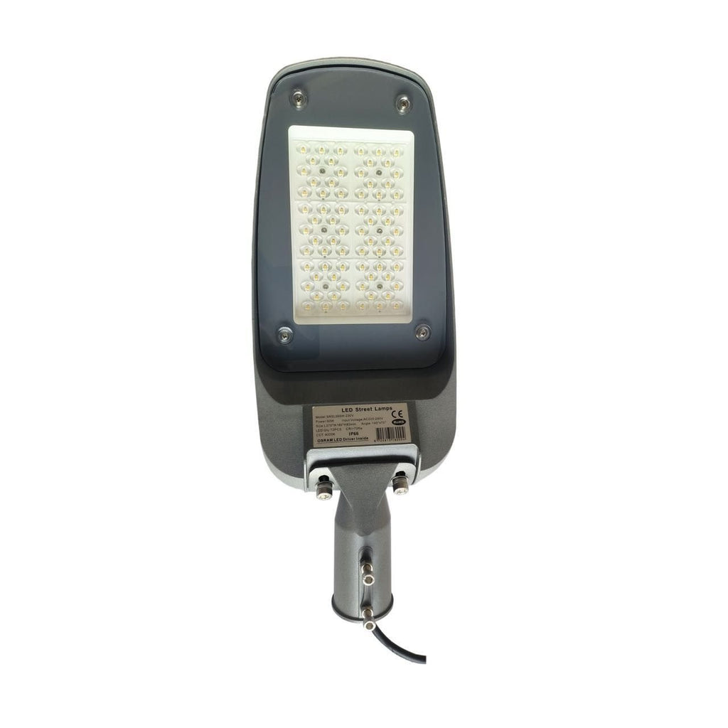 LED Katuvalo 60W 4000K Neutraali Valkoinen – 150 lm/W – Ø60 mm varsi – Osram Driver – Teille ja pysäköintialueille – 5 vuoden takuu – kuva 3