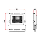 LED Floodlight 150W – 3000K – 150 lm/W – Beam Angle 90° – Sosen Driver – IP66 | 5-Year Warranty – photo 4