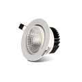 LED Downlight Redondo Encastrado 7W 4000K Branco Neutro – Abertura Ø90mm / Exterior Ø110mm – Não Regulável – Para Salas e Corredores – Garantia 3 Anos
