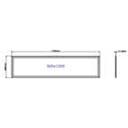 LED Panel 120×30 – 36W – 6000K – 120 lm/W – Edgelit – Driver Included (Replaces 4x18W) – 5-Year Warranty – photo 2