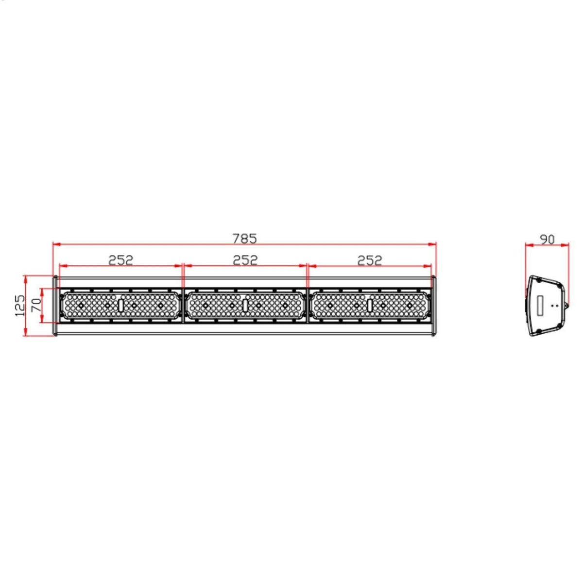 Linear LED High Bay 150W 6000K Daylight White – IP65 0-10V Dimmable – 150 lm/W – Sosen Driver – For Industrial Halls & Warehouse – 5-Year Warranty – photo 2