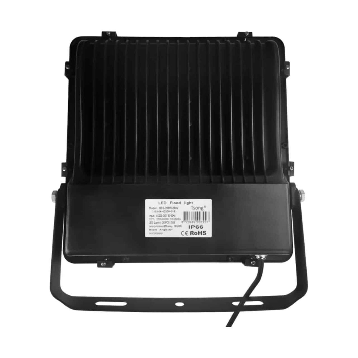 LED Projektør 200W – 140 lm/W – Udstrålingsvinkle 90° – Sosen Driver – 3000K Varmhvid – IP66 – foto 2
