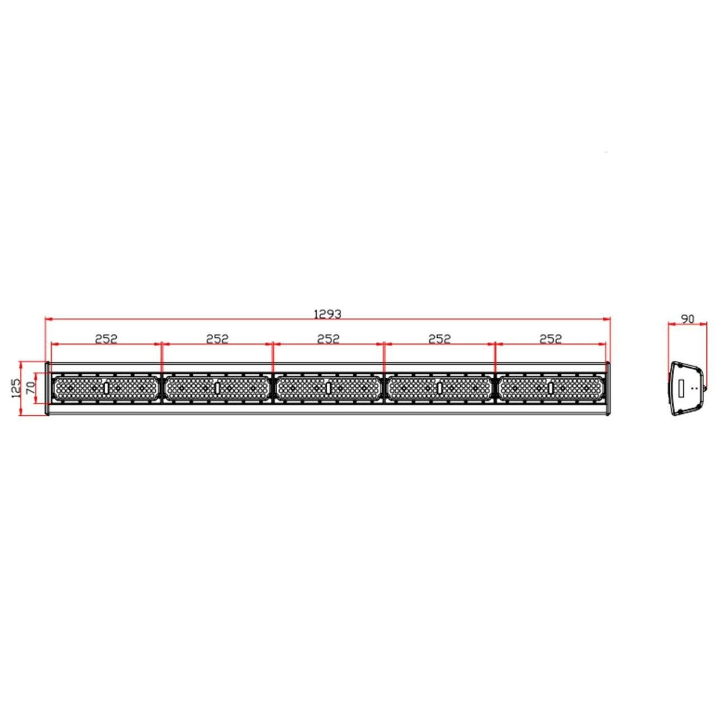 Linear LED High Bay 250W 4000K Neutral White – IP65 0-10V Dimmable – 150 lm/W – Sosen Driver – For Industrial Halls & Warehouse – 5-Year Warranty – photo 2