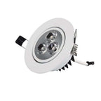 Rund LED Downlight 3W 2700K Varmhvid – Triac Dæmpbar 80 lm/W – Ø70 mm/Ø85 mm – Til Stue & Gang – 3 Års Garanti