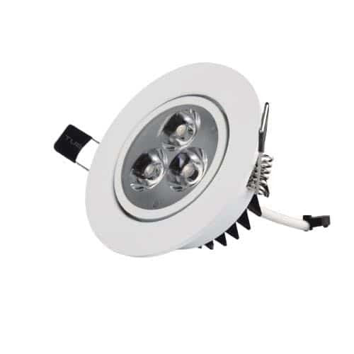 Spot LED Incasso Rotondo 3W 4000K Bianco Neutro – 80 lm/W – Dimmerabile Triac – Foro Ø70mm – Per Ambienti Living e Corridoio – Garanzia 3 Anni