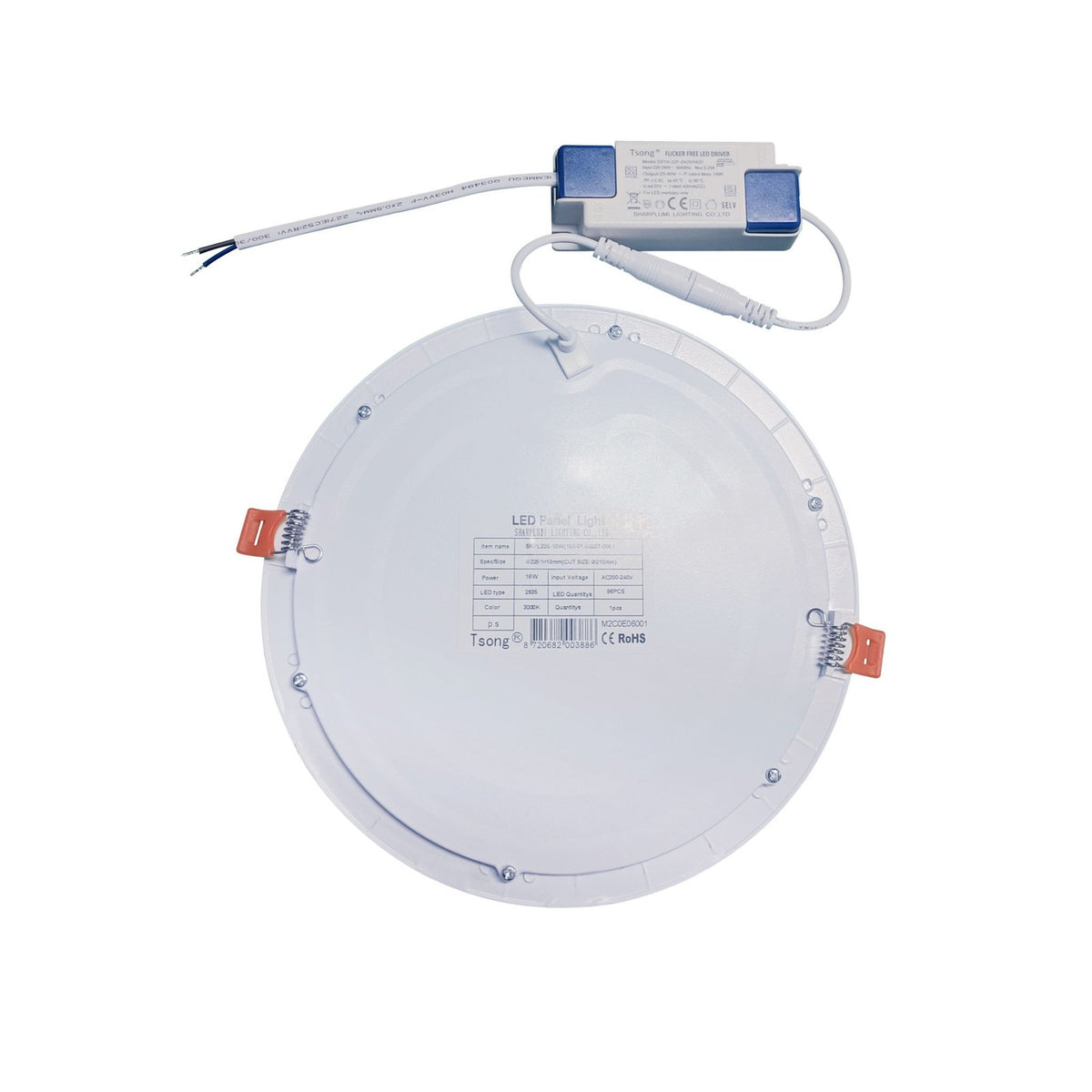 Pyöreä LED Alasvalo 18W – 3000K – kuva 2