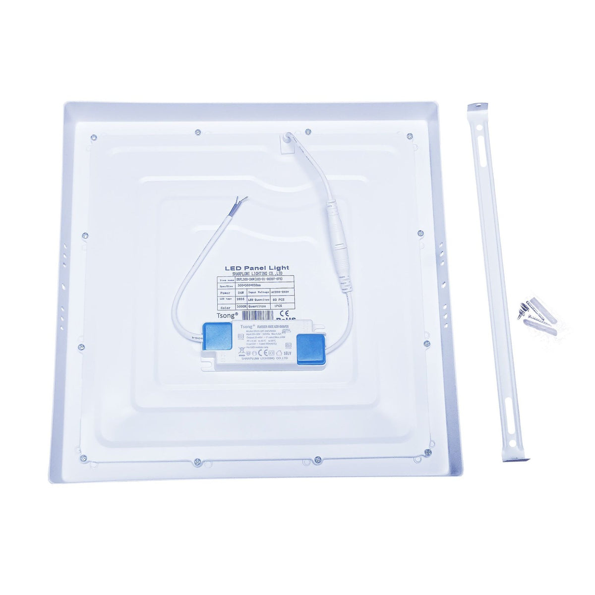 Nelikulmainen LED Alasvalo Pinta-asennus 18W 6000K Päivänvalo – 225×225mm – 1.440 lm – Toimistoon & Käytävään – 3 Vuoden Takuu – kuva 2
