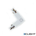 L-Connector for 3-Phase Track – White or Black – For Shop, Office & Commercial – 5-Year Warranty