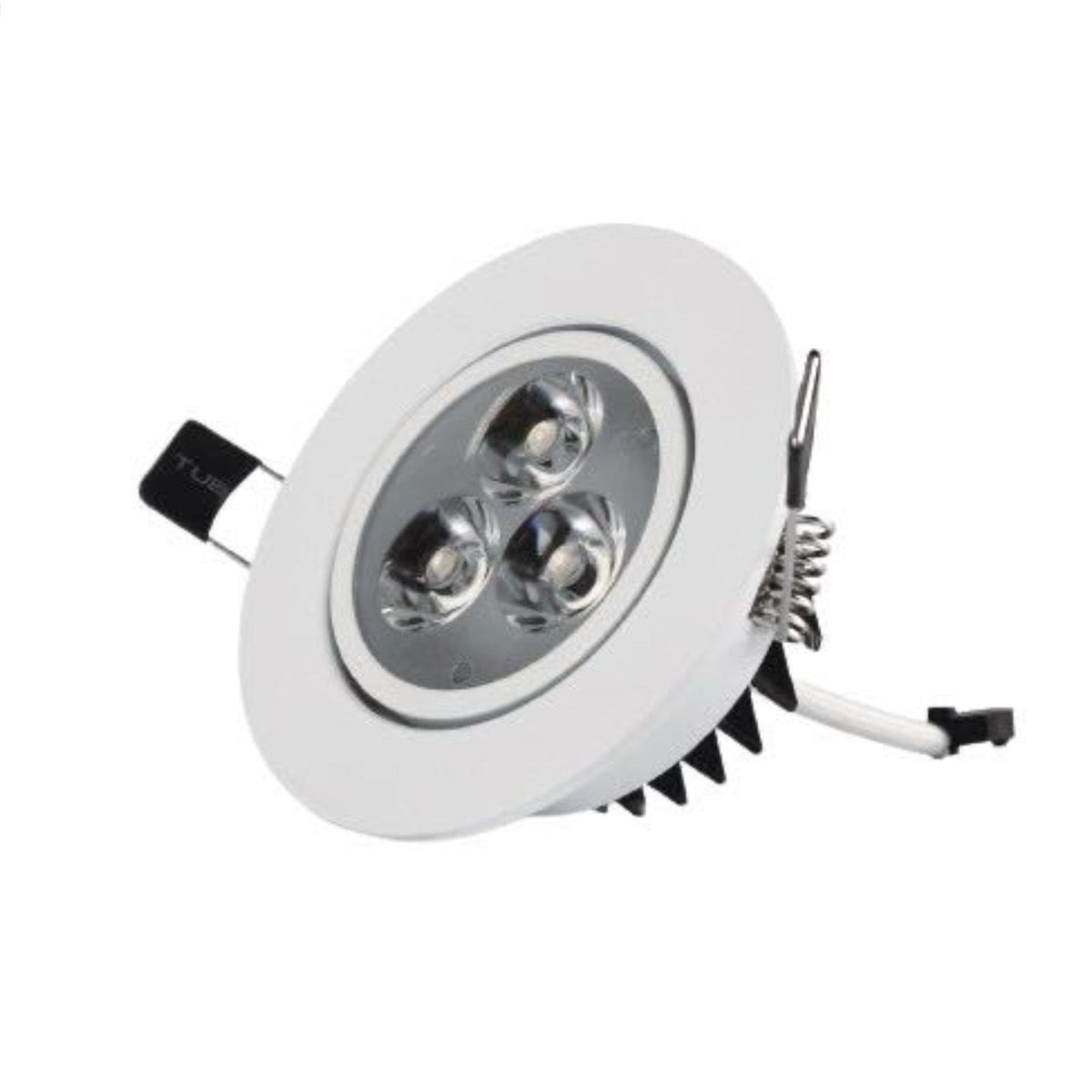 Runder LED Einbaustrahler 3W 2700K Warmweiß – Nicht dimmbar – Einbaudurchmesser Ø70mm – Außendurchmesser Ø85mm – Für Wohnraum & Flur