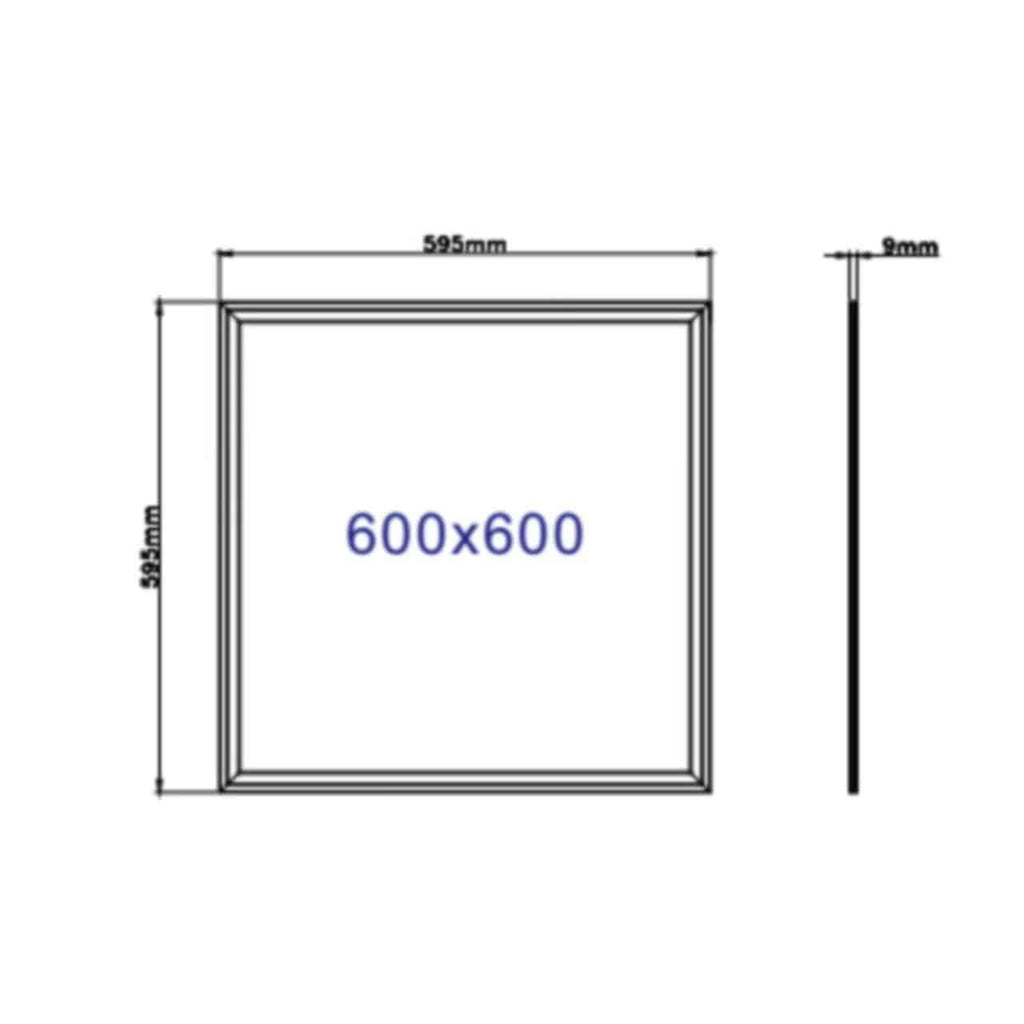 LED Panel 60×60 med UGR<19 – 36W – 3000K – 120 lm/W – Edgelit – Driver Ingår (Ersätter 4x18W) – 5 års garanti – bild 4