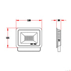 LED Floodlight 30W 4000K Neutral White – IP66 – 100 lm/W – Beam Angle 120° – For Facade & Outdoor Areas – 3-Year Warranty – photo 4