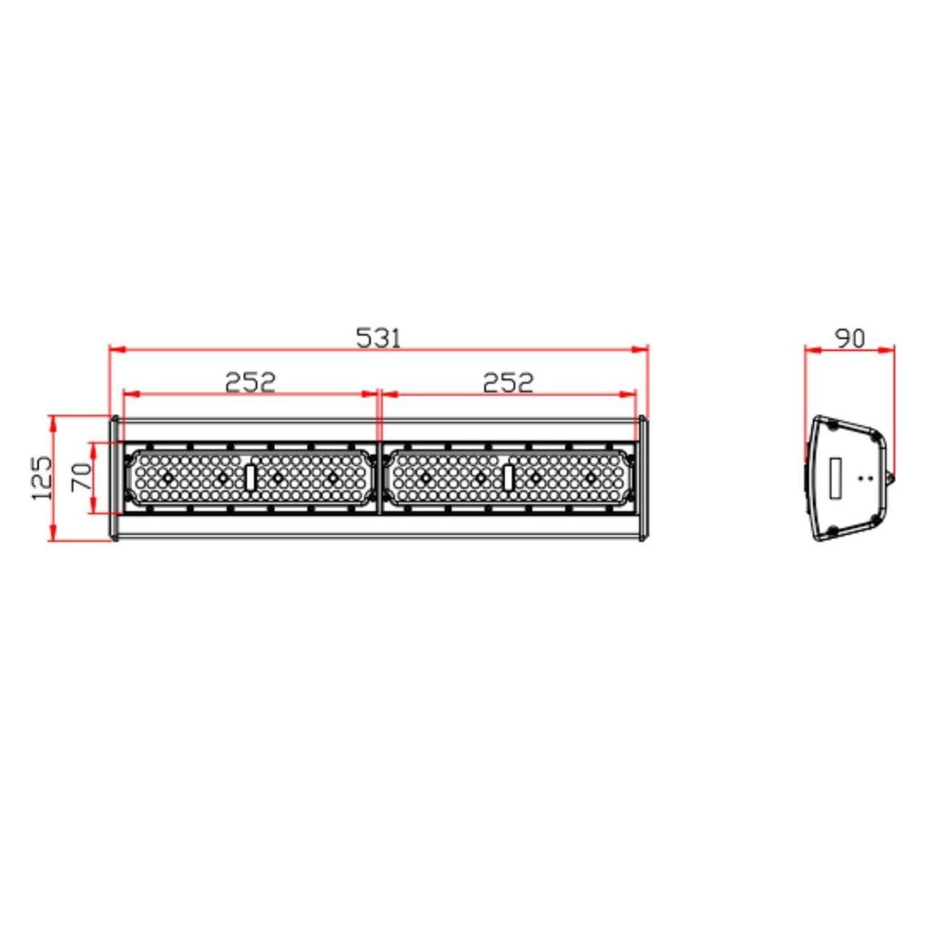 Linear LED High Bay 100W 4000K Neutral White – IP65 0-10V Dimmable – 150 lm/W – Sosen Driver – For Industrial Halls & Warehouse – 5-Year Warranty – photo 2