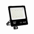 LED Floodlight 100W 4000K Neutral White with Motion Sensor – IP66 – 150 lm/W – 90° Beam Angle – For Outdoor Areas & Buildings – 5-Year Warranty