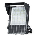 LED floodlight with metal visor and stainless steel mesh protection