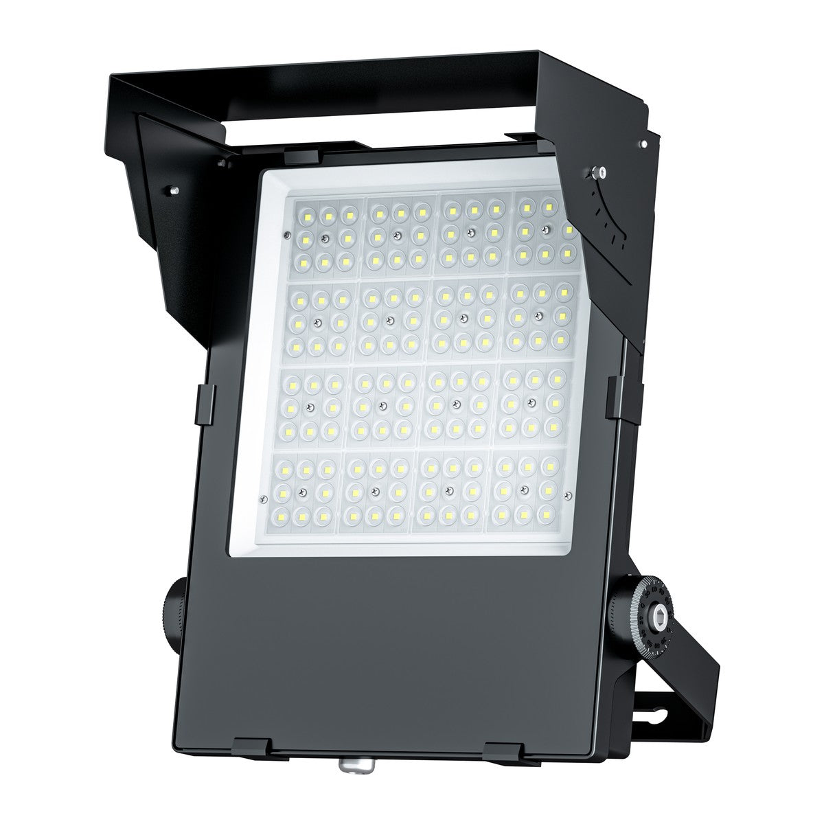 LED floodlight with metal visor