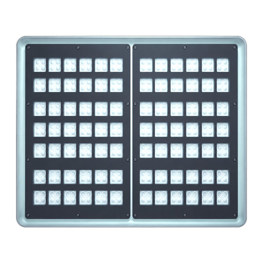 LED High Bay Anti-Glare UGR<21 bottom view with anti-glare lenses