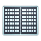 LED High Bay Anti-Glare UGR<21 bottom view with anti-glare lenses