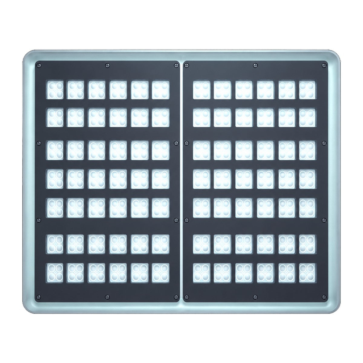 LED High Bay Anti-Glare UGR<21 bottom view with anti-glare lenses