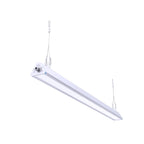 LED Linear High Bay suspended, bottom view with lens