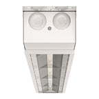 LED Linear Low Bay, end view with cable entries