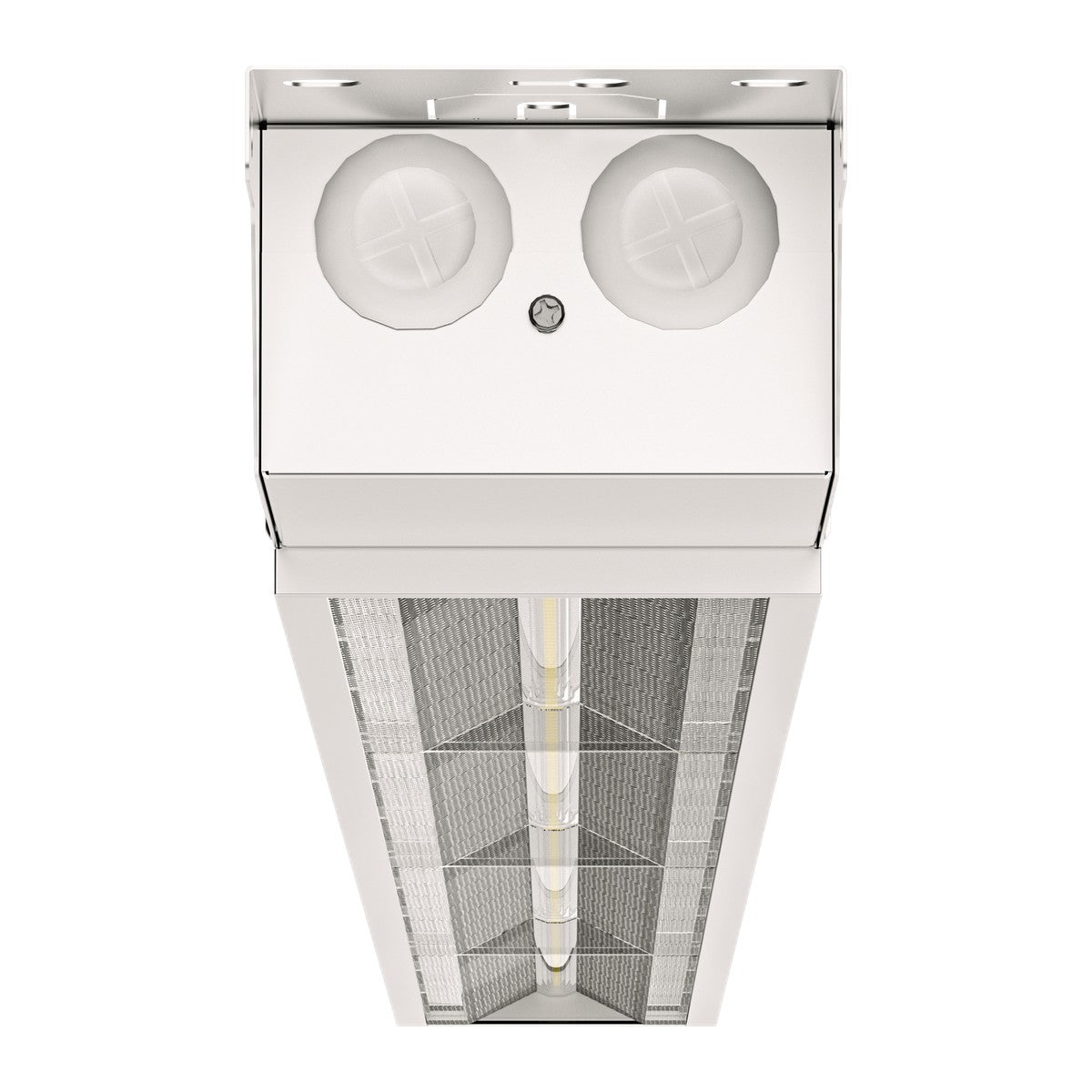 LED Linear Low Bay, end view with cable entries
