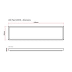 LED Panel 120×30 18W/25W 6000K Daylight White – UGR<19 – 200 lm/W – Driver Included – For Office & Practice – 5-Year Warranty – photo 4