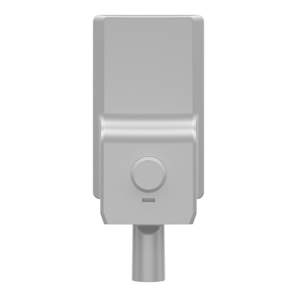 LED street light, rear view with pole fitting