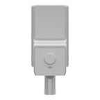 LED street light, rear view with pole fitting