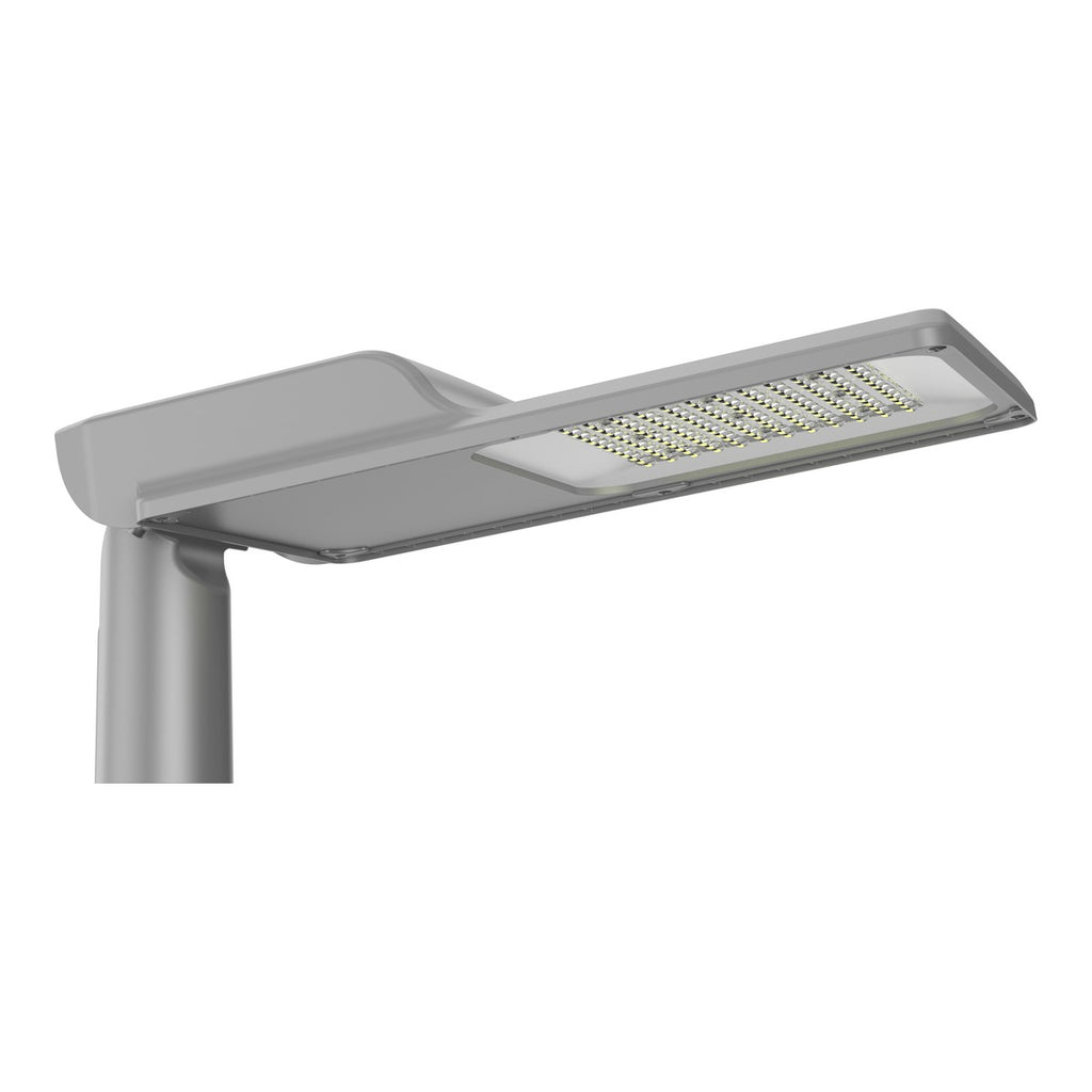 LED street light, side view on pole