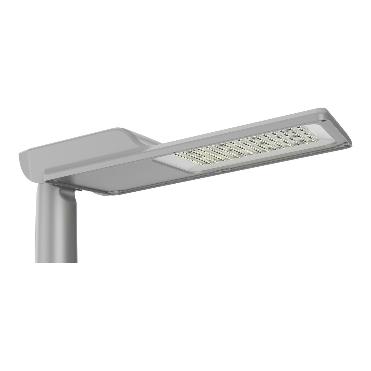 LED street light, side view on pole