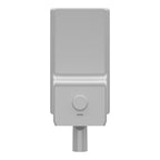 LED street light, rear view with pole fitting