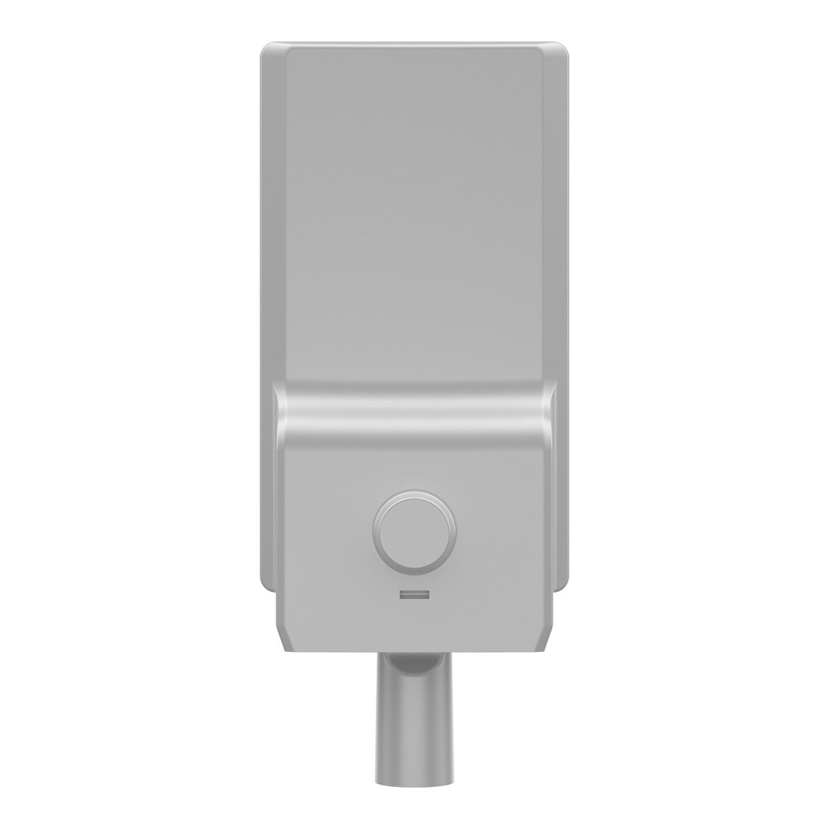 LED street light, rear view with pole fitting
