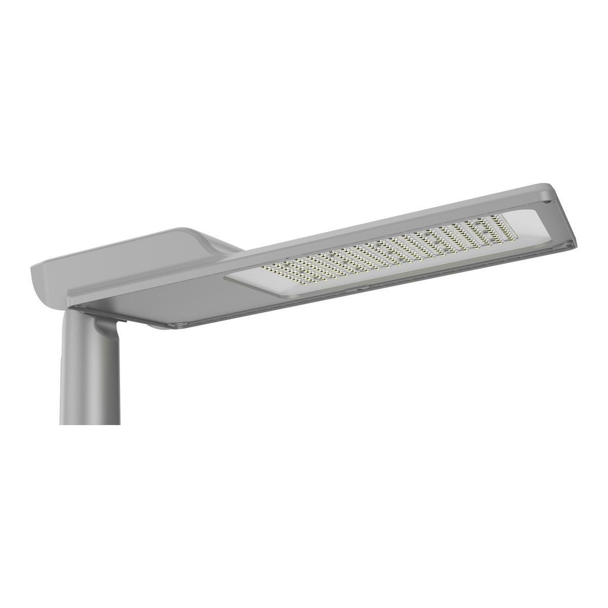 LED street light, side view on pole