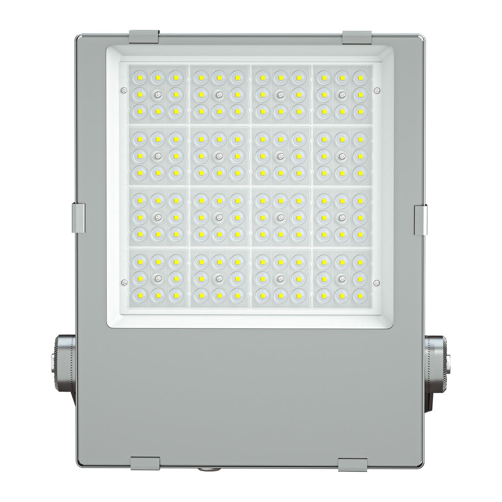 LED Tennis Court Light, front view with asymmetric optics