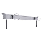 LED Tennis Court Light 75W, rear view with stainless steel pole clamps