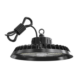 LED UFO High Bay 90° with eye bolt and supply cable