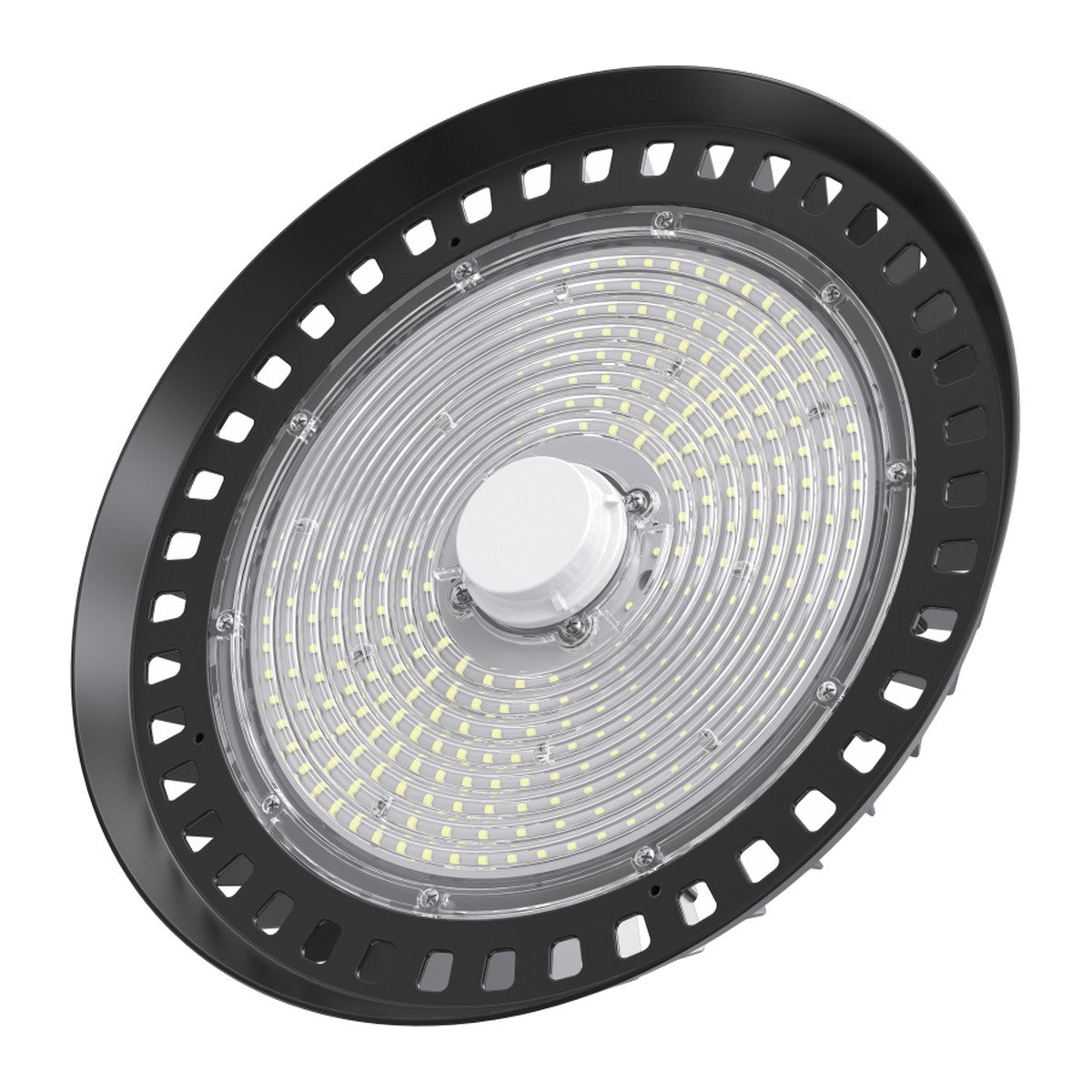 Plug-in sensor fitted in the centre of an LED UFO High Bay