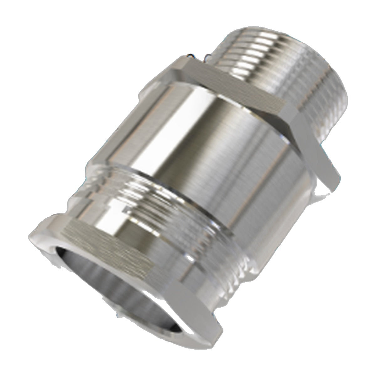 M25×1.5 nickel-plated brass Ex cable gland for ATEX LED light