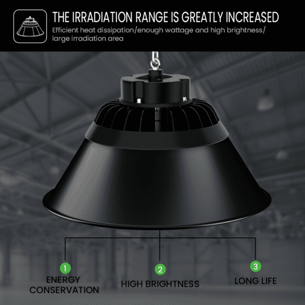 aluminium reflector led high bay 150W zwart