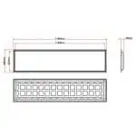 LED Panel 120×30 CCT Adjustable – 36W – 110LM/W – Backlit – Driver Included (Replaces 4x18W) – 5 Yea